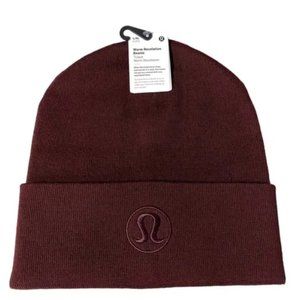 New with Tag Lululemon wool blend dark scarlet beanie size L/XL